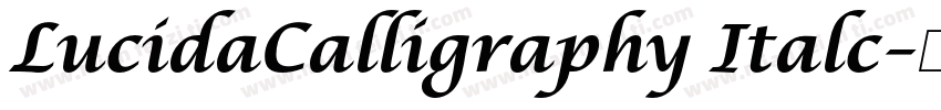 LucidaCalligraphy Italc字体转换